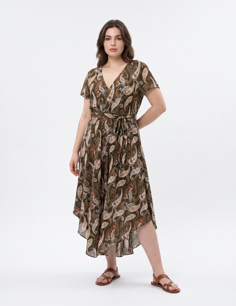 Vestido midi casual para mujer Vestido midi casual para mujer