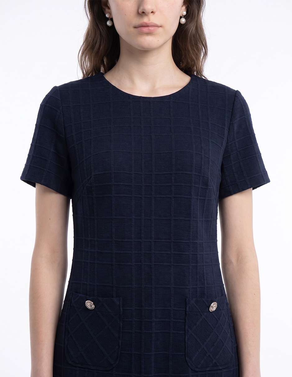 Vestido arriba rodilla formal para mujer