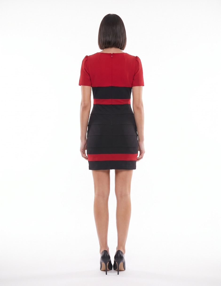 Vestido arriba rodilla casual para mujer 2