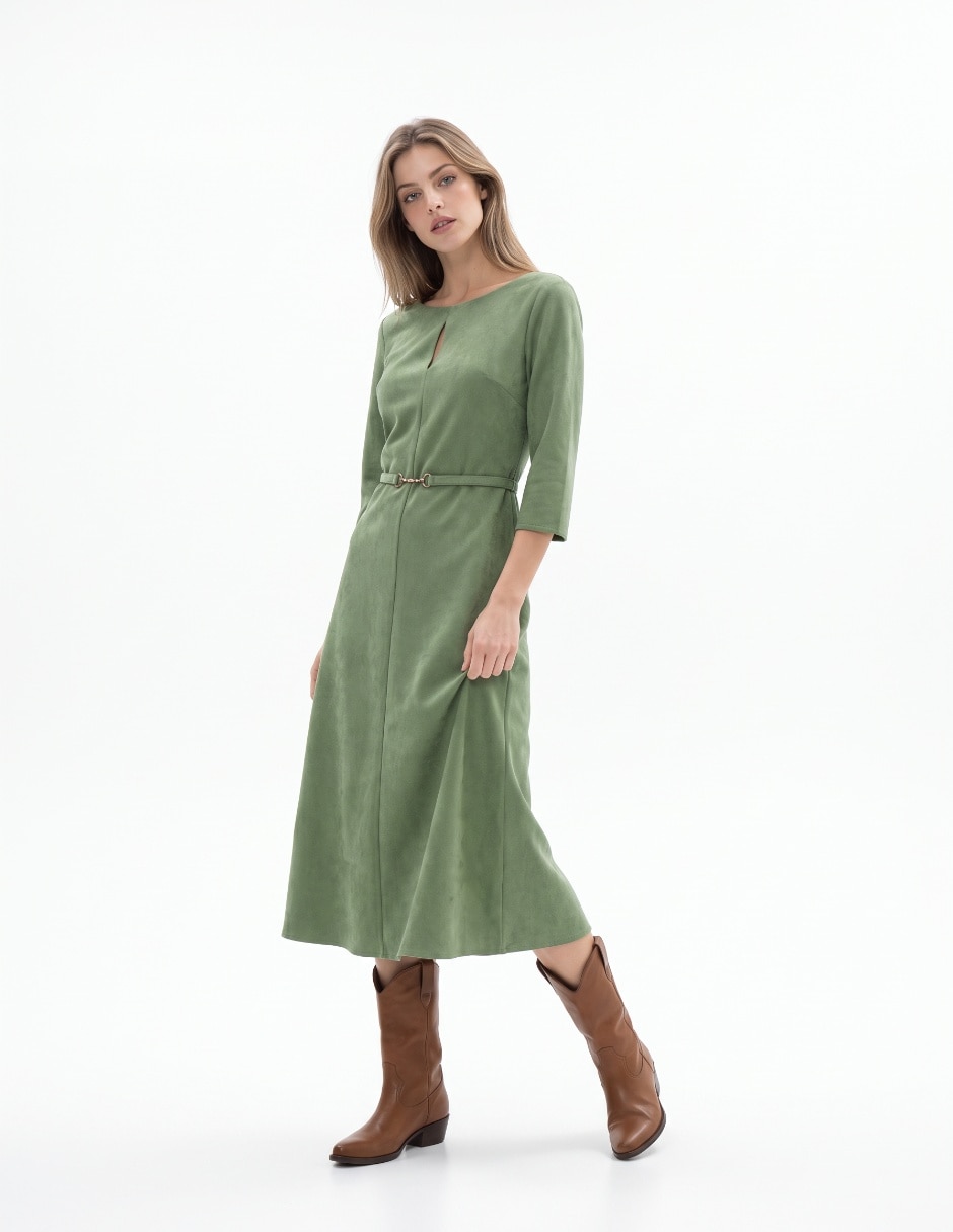 Vestido midi casual para mujer Vestido midi casual para mujer