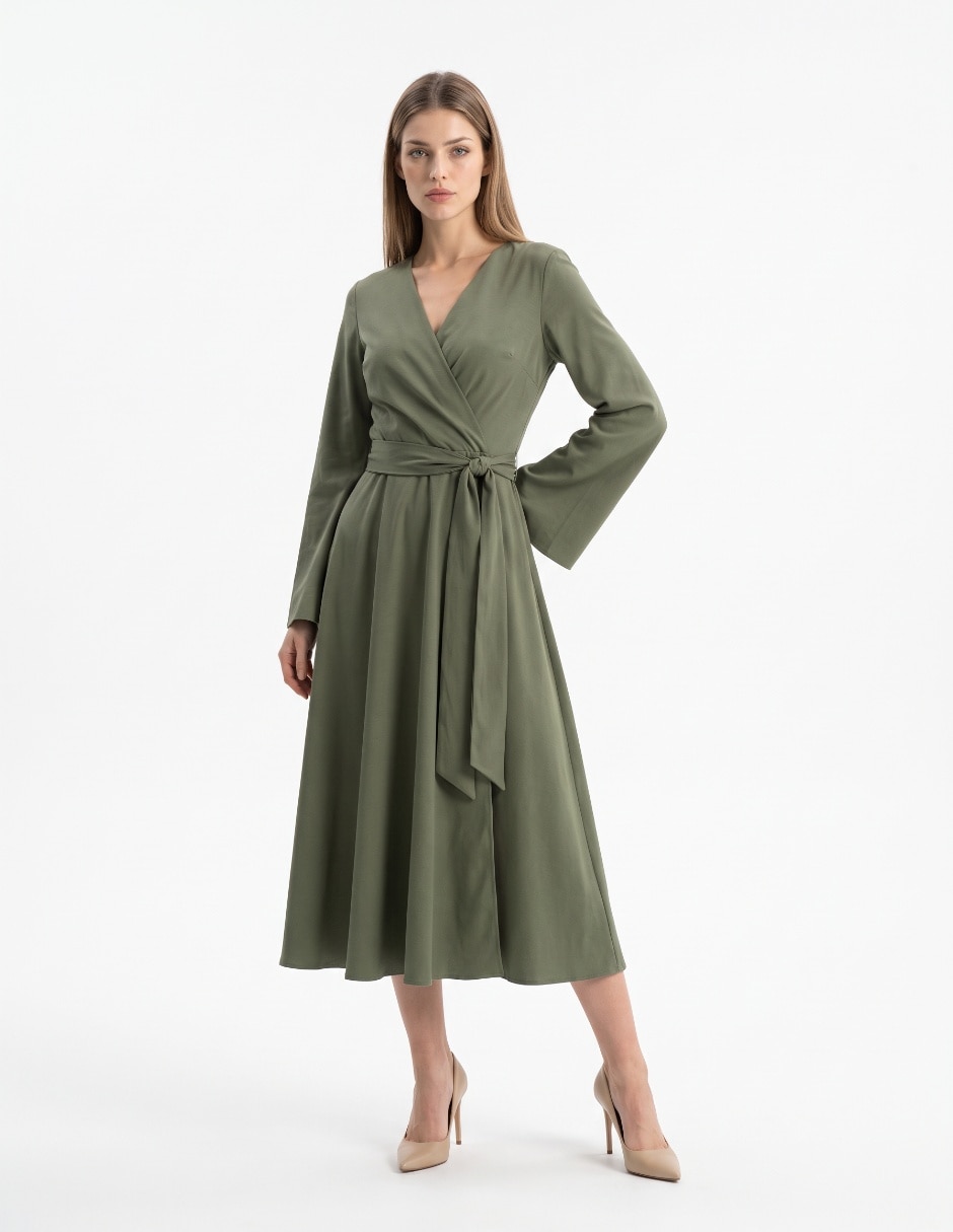 Vestido midi casual para mujer Vestido midi casual para mujer