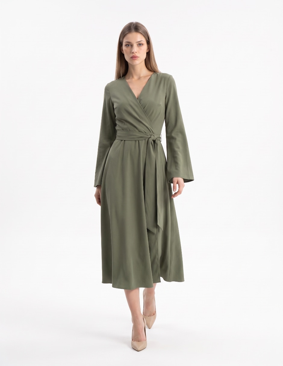Vestido midi casual para mujer 4