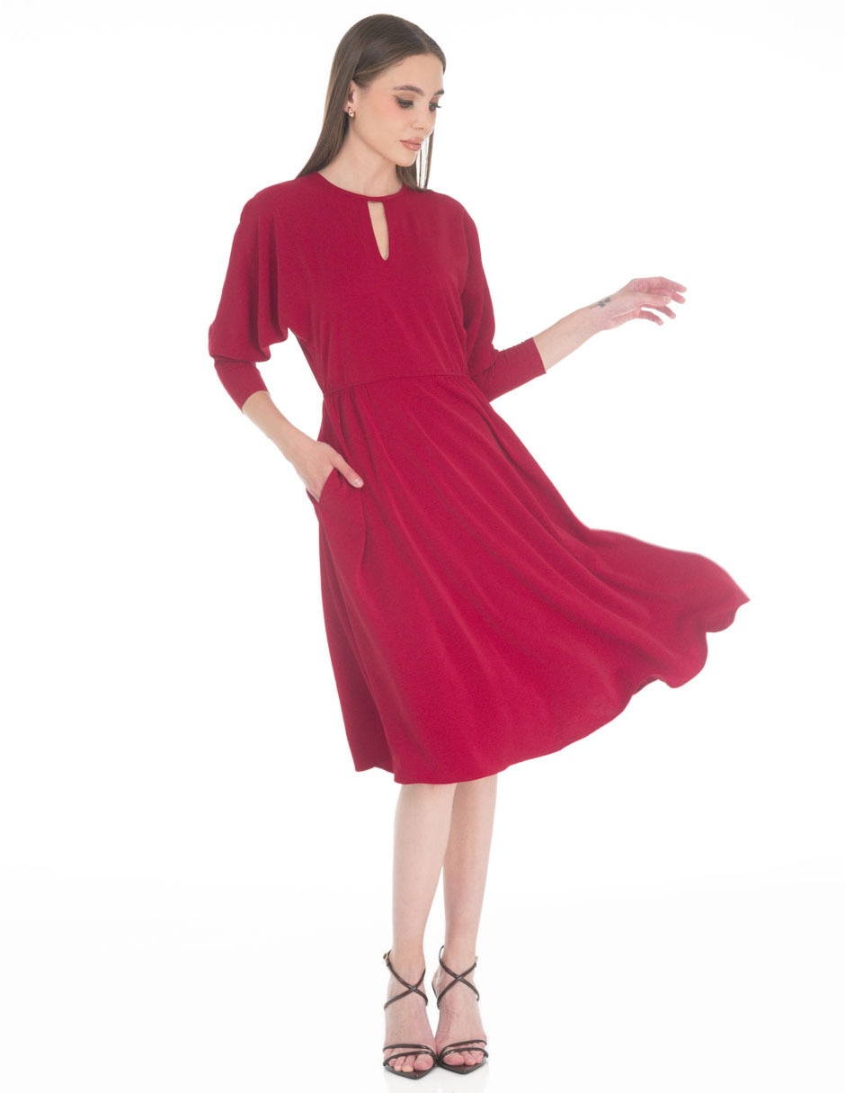 Vestido midi casual para mujer Vestido midi casual para mujer