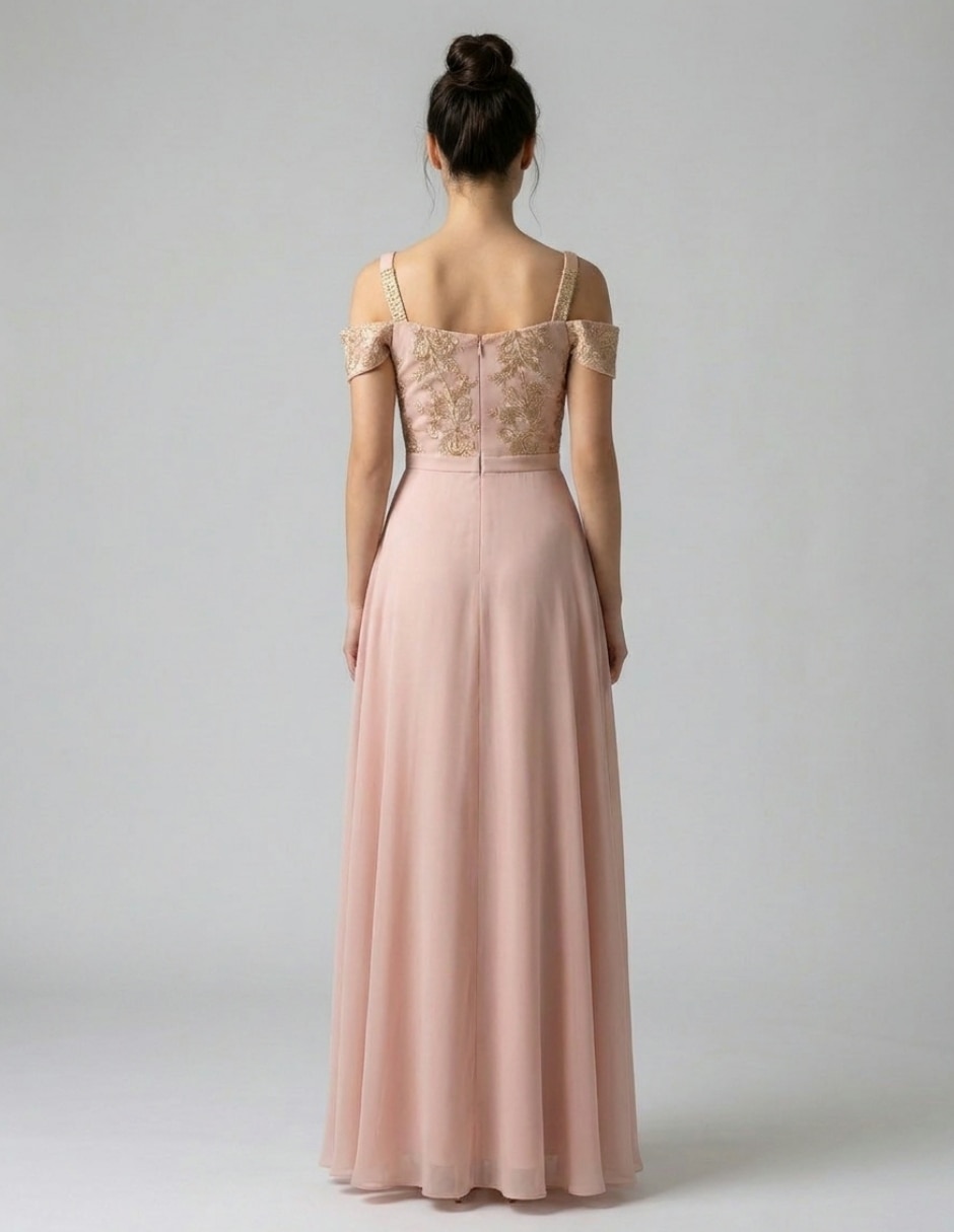 Vestido largo formal para mujer 4