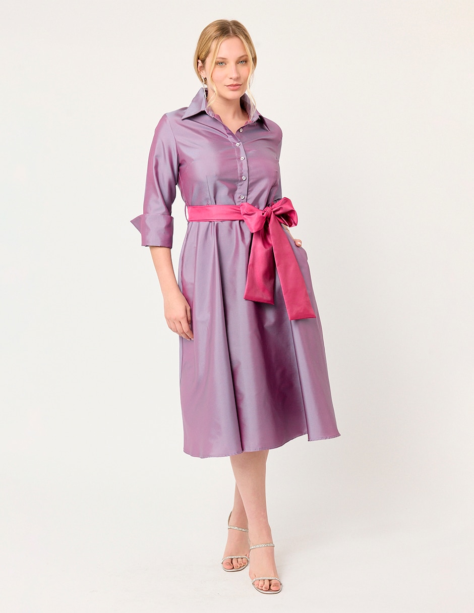 Vestido midi de fiesta bath para mujer 3