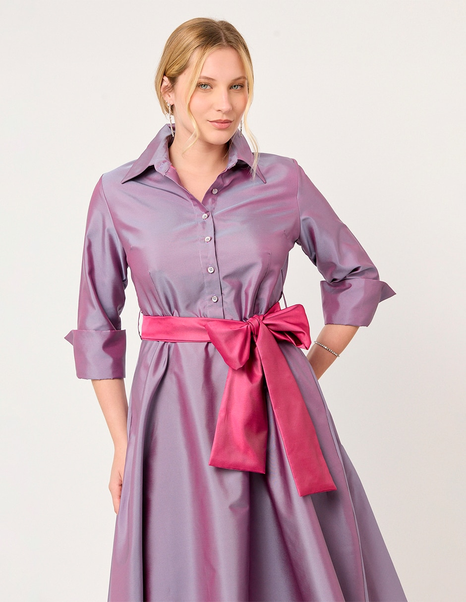 Vestido midi de fiesta bath para mujer 2