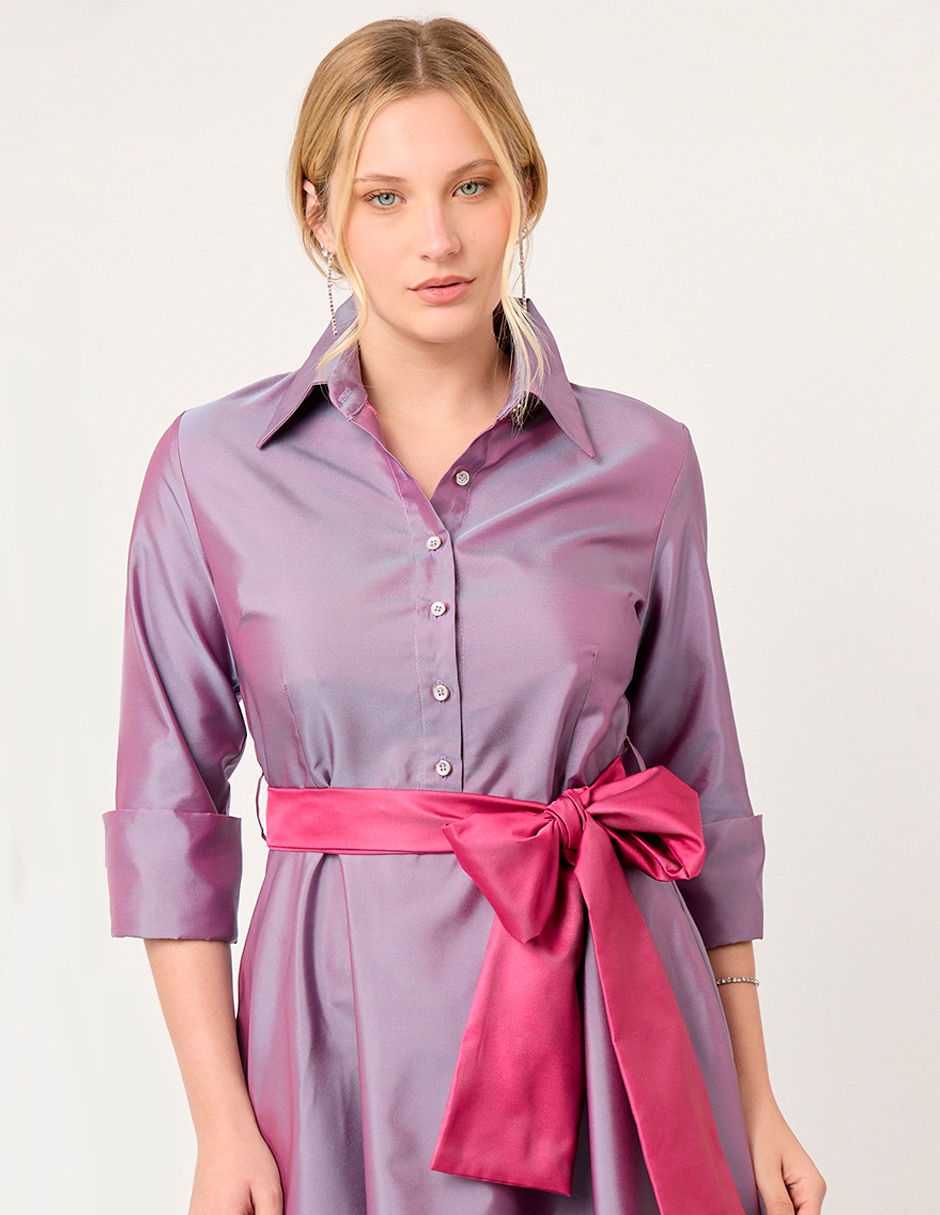 Vestido midi de fiesta bath para mujer 8