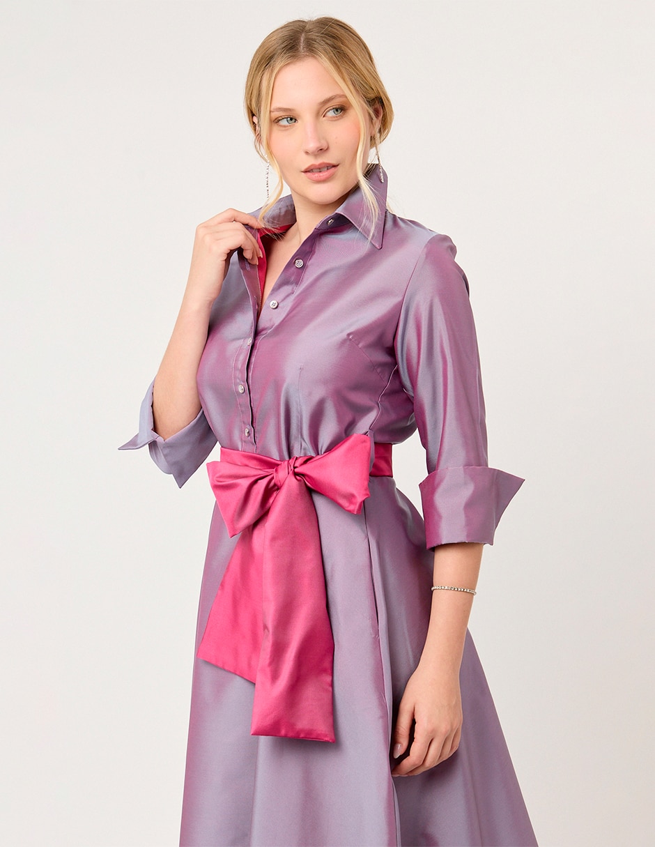 Vestido midi de fiesta bath para mujer 10