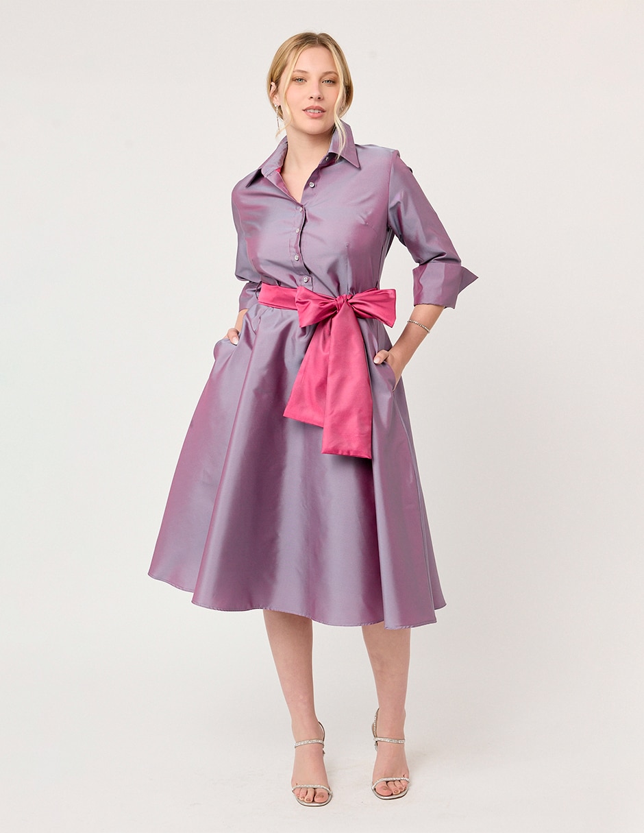 Vestido midi de fiesta bath para mujer