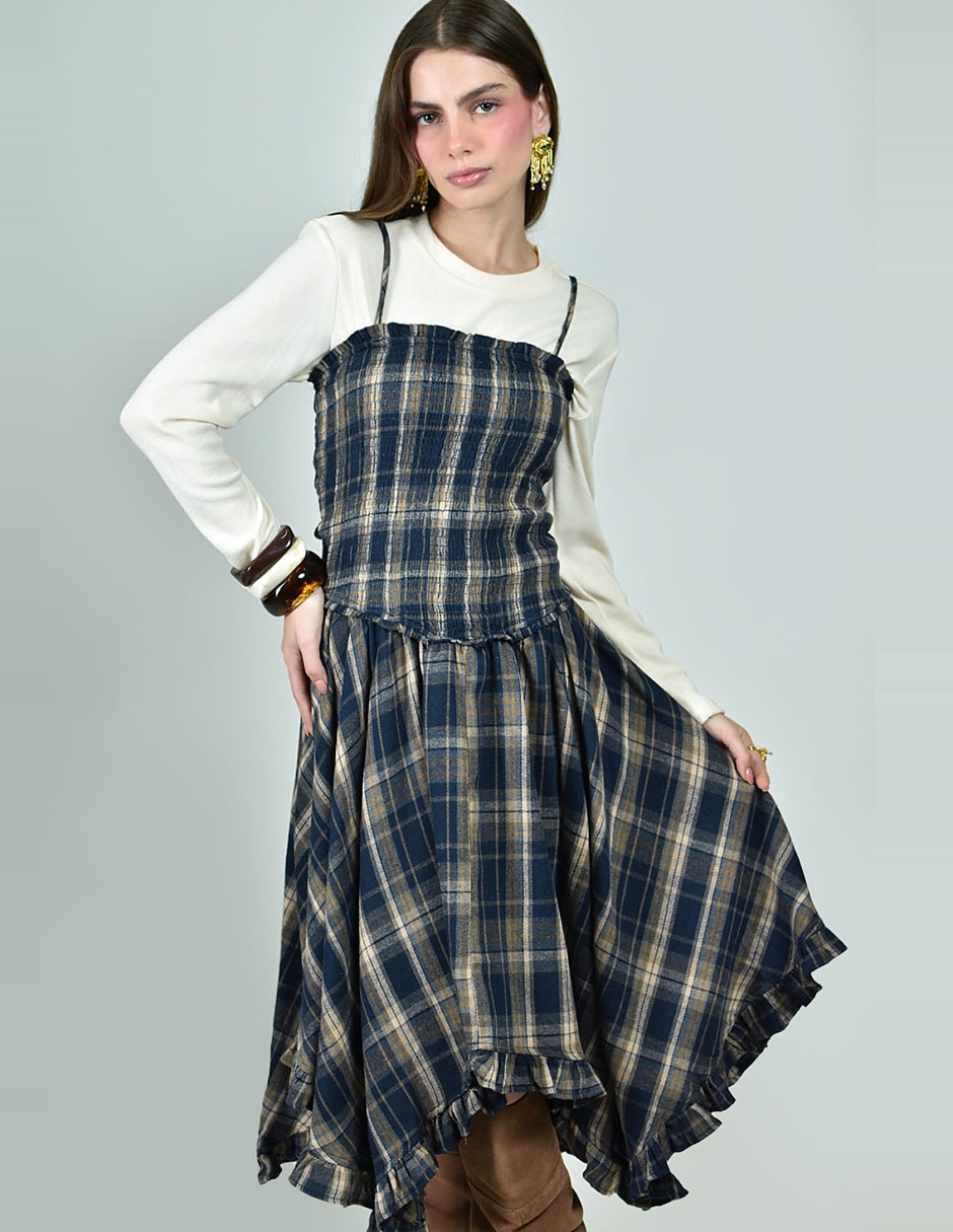 Vestido midi casual para mujer