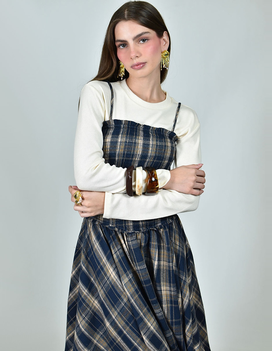 Vestido midi casual para mujer