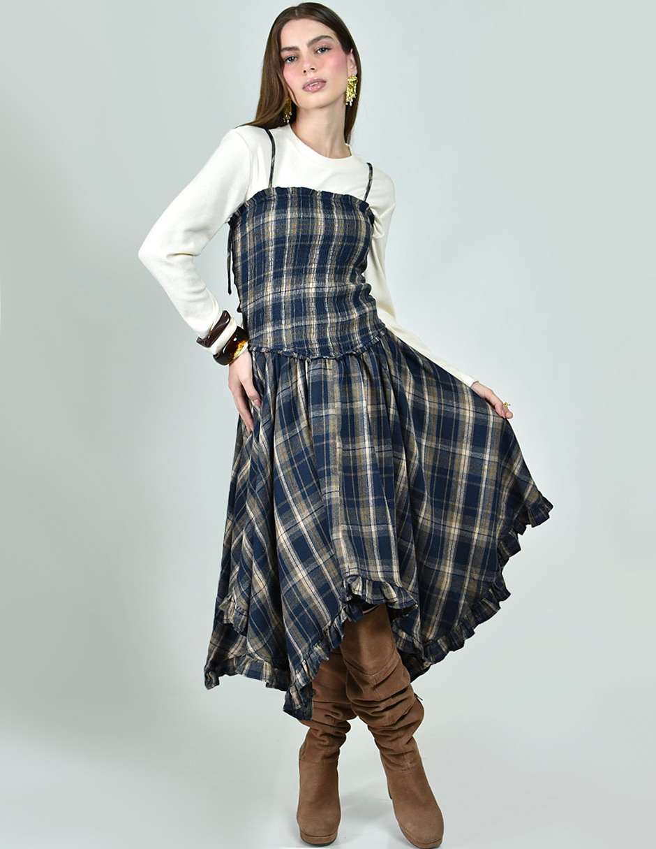 Vestido midi casual para mujer