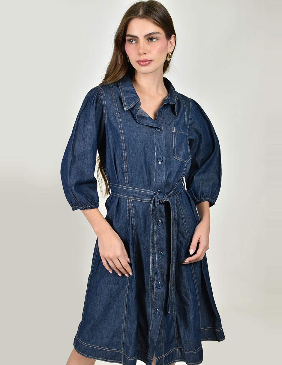 Vestido a la rodilla casual para mujer