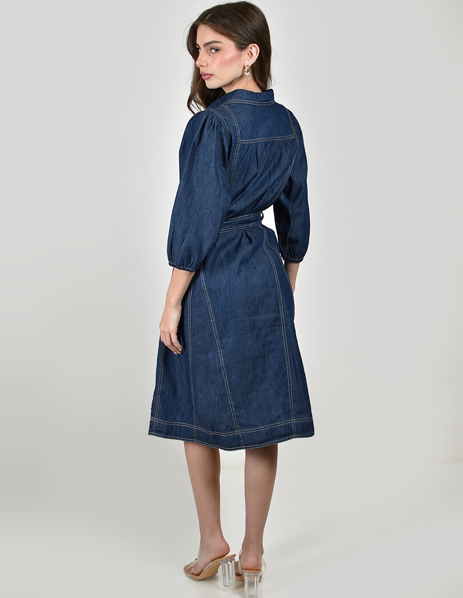 Vestido a la rodilla casual para mujer 3
