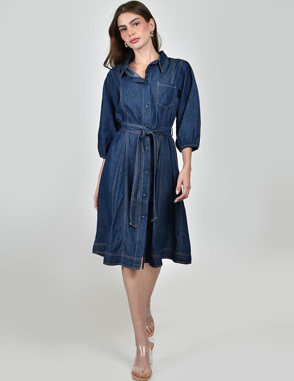 Vestido a la rodilla casual para mujer 4