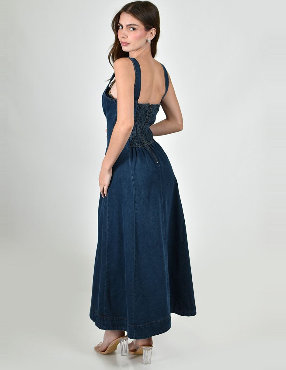 Vestido largo casual para mujer 3