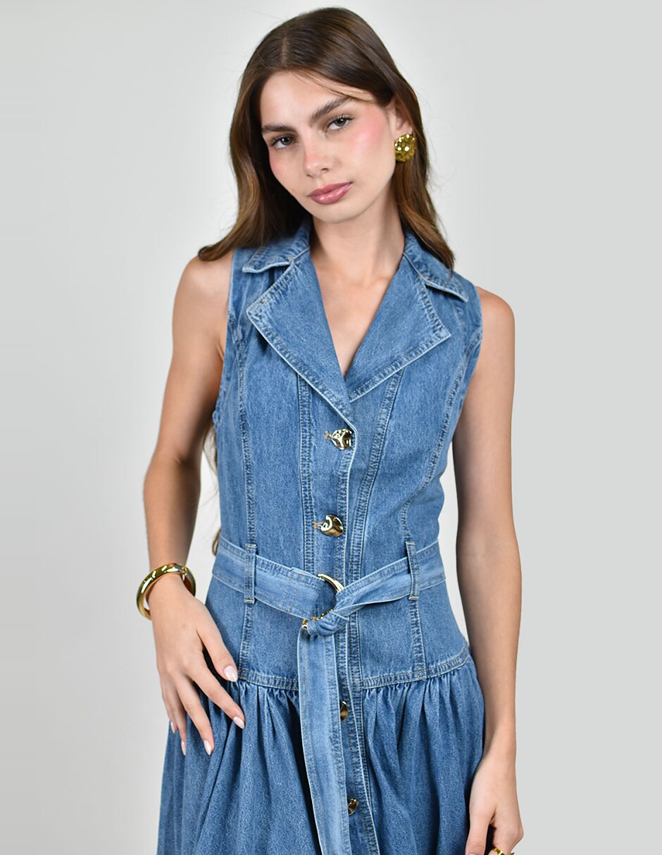 Vestido largo casual para mujer 4