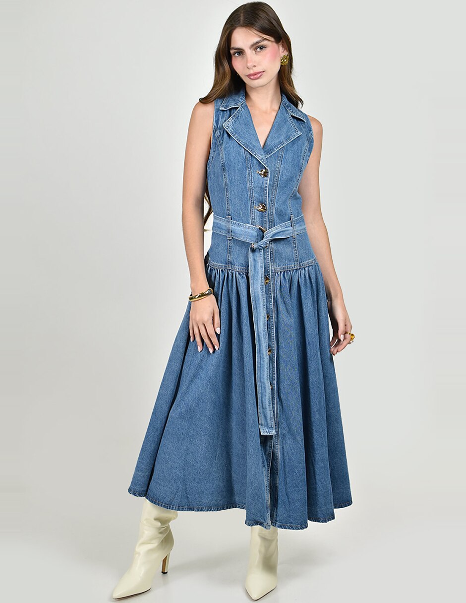 Vestido largo casual para mujer 5