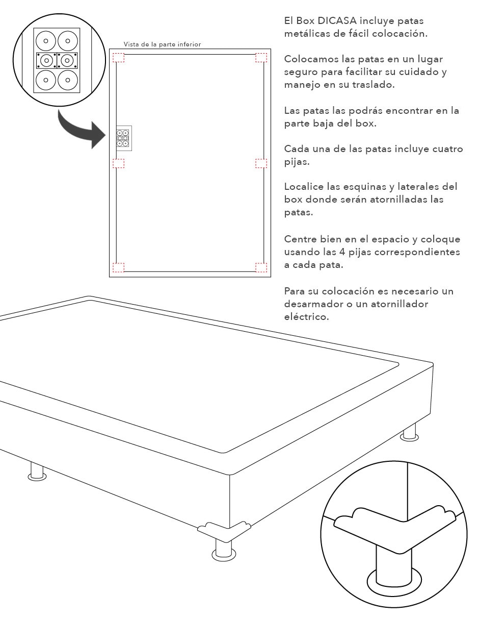 Juego de colchón y box Prestige Box 6