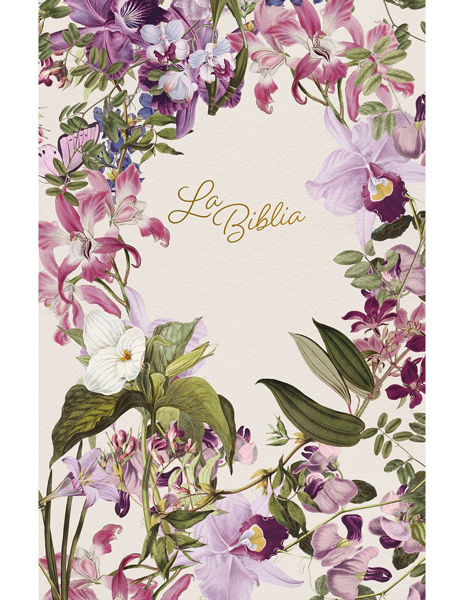 Libro Biblia Católica Hardcover Con Flores de Biblia de América