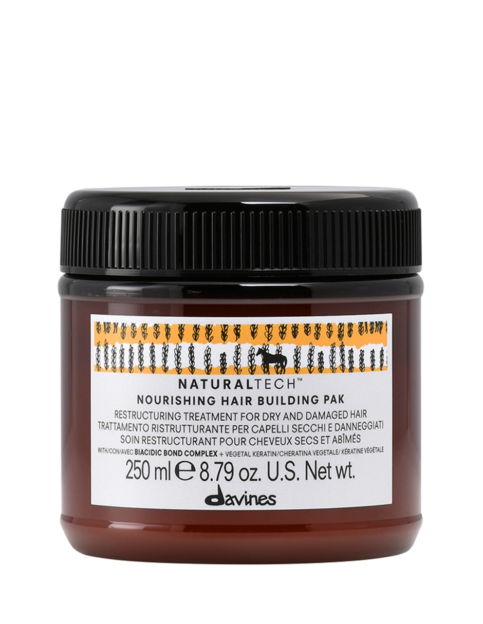Mascarilla para cabello Nourishing hair building pak para restaurar natural tech 1